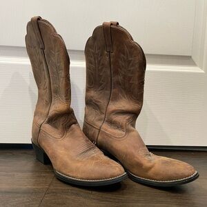 Ariat  Brown Leather Cowboy Boots